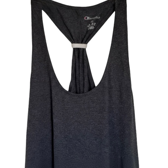 Champion Women’s Heathered Charcoal Racerback Workout Yoga Exercise Tank 2XL - Picture 5 of 13